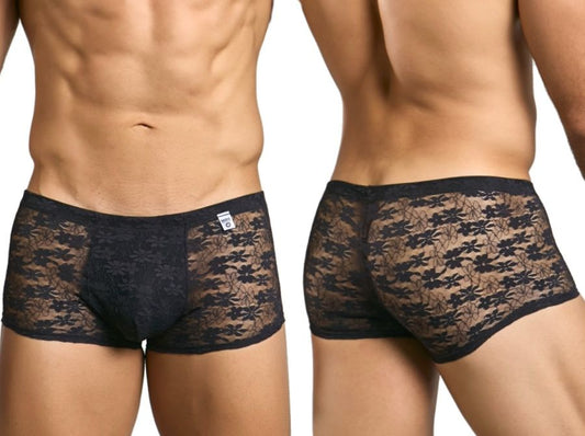 MaleBasics MBL84 Caleçons Classiques à Poche Couleur Noir Dentelle