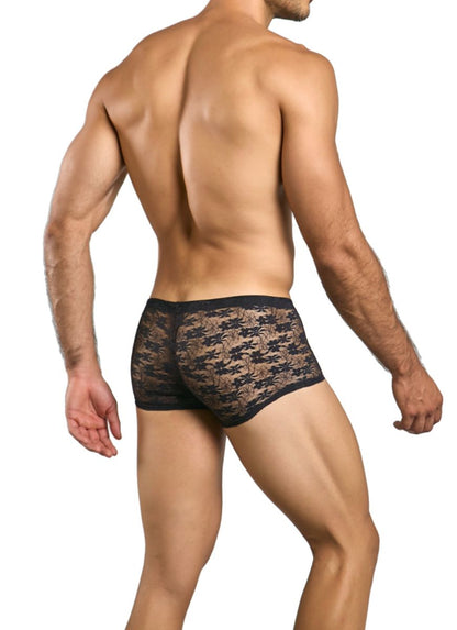 MaleBasics MBL84 Caleçons Classiques à Poche Couleur Noir Dentelle