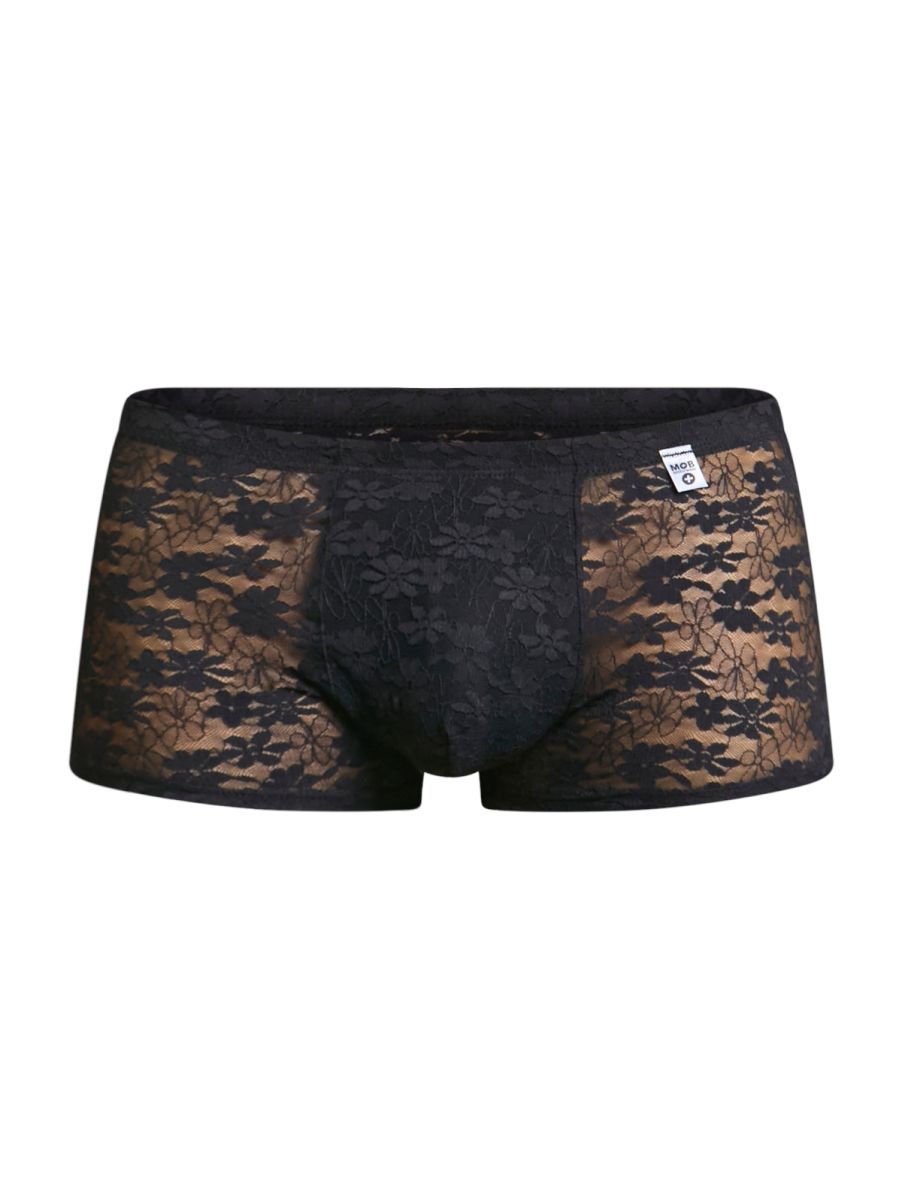 MaleBasics MBL84 Caleçons Classiques à Poche Couleur Noir Dentelle