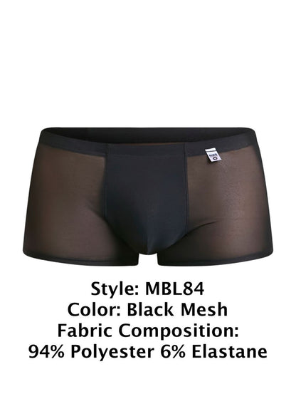 MaleBasics MBL84 Caleçons Classiques Poche Maille Noire