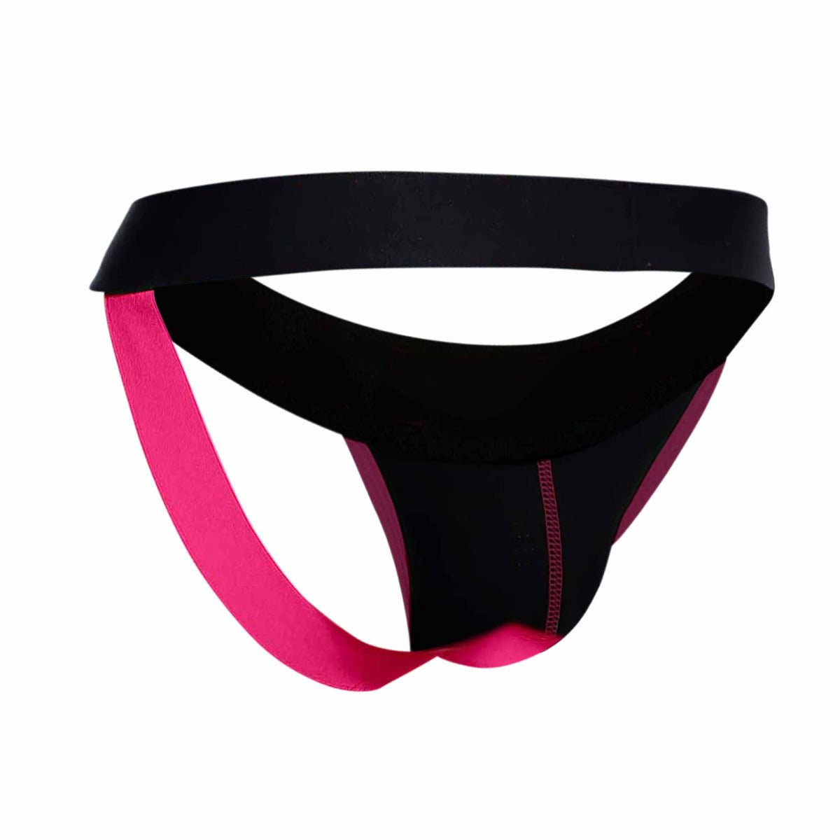 Malebasics neon jock new colors black and fuchsia athletic briefs with supportive contoured design for men