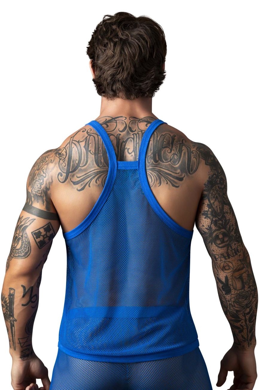 Male Power 110-11C Fishnet 2 Tank Top Farbe Royal