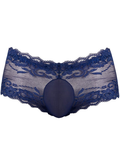 Male Power 127-280 Sassy Lace Mini Short Transparenter Beutel Farbe Navy