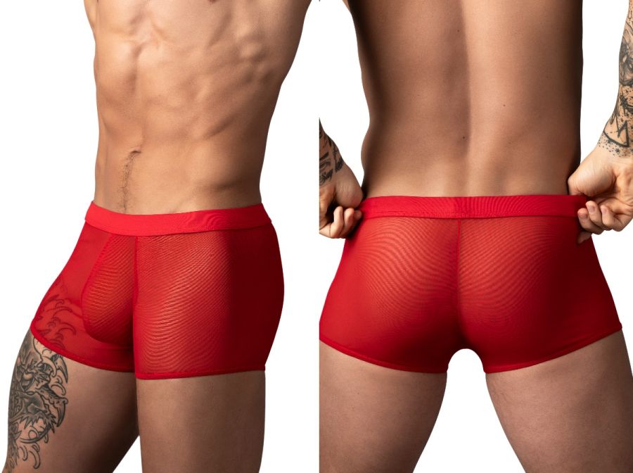 Male Power 145-307 Mesh 2 Mini Short Trunks, Farbe Rot