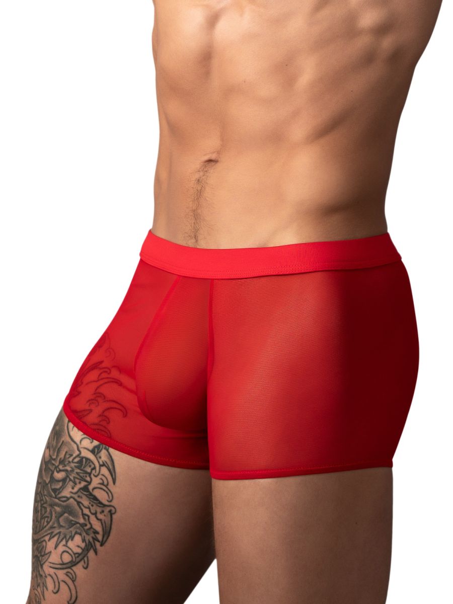 Male Power 145-307 Mesh 2 Mini Short Trunks, Farbe Rot