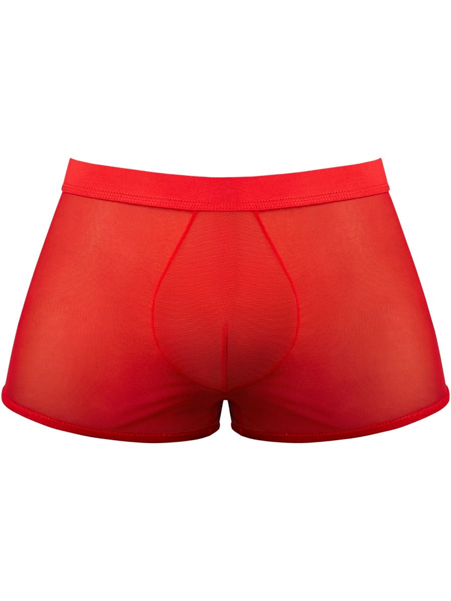 Male Power 145-307 Mesh 2 Mini Short Trunks, Farbe Rot