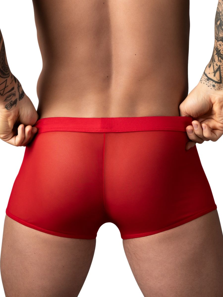 Male Power 145-307 Mesh 2 Mini Short Trunks, Farbe Rot