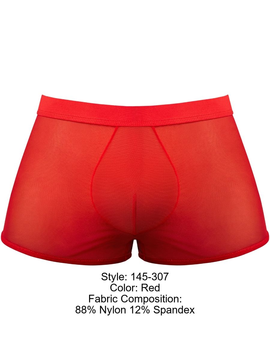 Male Power 145-307 Mesh 2 Mini Short Trunks, Farbe Rot