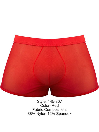 Male Power 145-307 Mesh 2 Mini Short Trunks, Farbe Rot