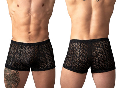 Male Power 150-305 Ripple Pouch Short Trunks Farbe Schwarz