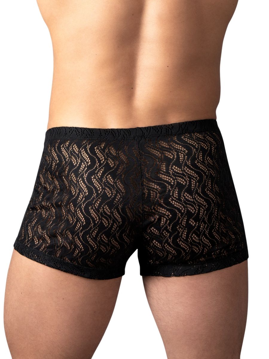 Male Power 150-305 Ripple Pouch Short Trunks Farbe Schwarz
