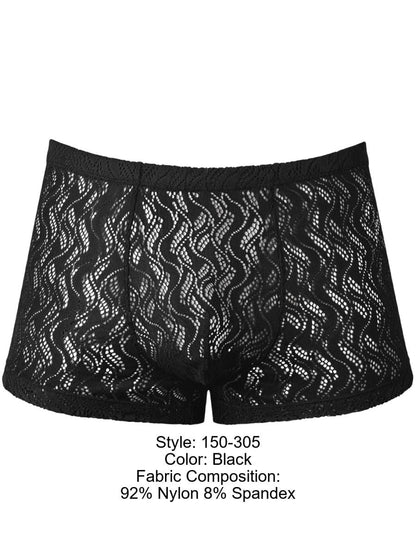 Male Power 150-305 Ripple Pouch Short Trunks Farbe Schwarz