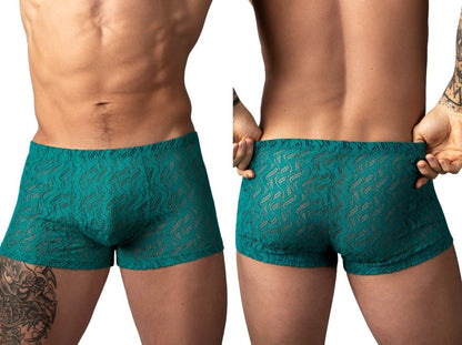 Male Power 150-305 Ripple Pouch Short Trunks Farbe Petrol
