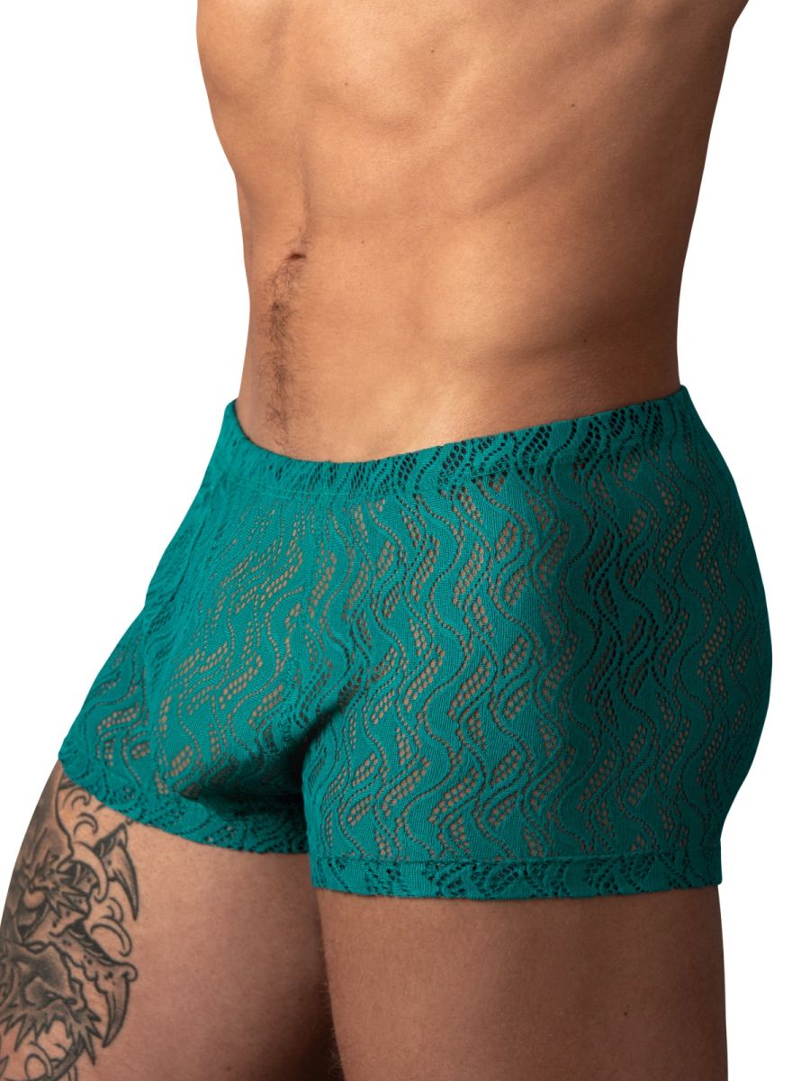 Male Power 150-305 Ripple Pouch Short Trunks Farbe Petrol