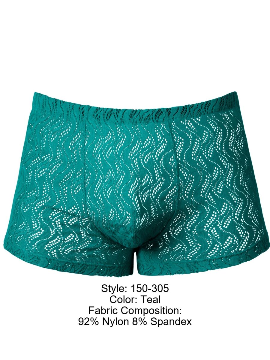 Male Power 150-305 Ripple Pouch Short Trunks Farbe Petrol