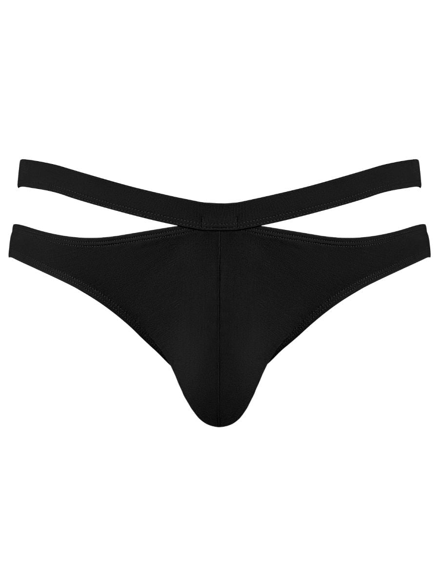 Male Power 237-308 Eco Cozy Cutout Thong Farbe Schwarz