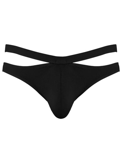 Male Power 237-308 Eco Cozy Cutout Thong Farbe Schwarz