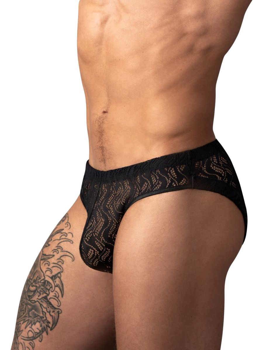 Male Power 330-305 Ripple Moon Jockstrap Farbe Schwarz