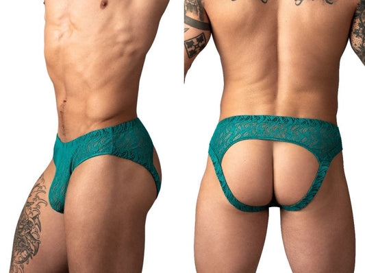 Male Power 330-305 Ripple Moon Jockstrap Farbe Petrol