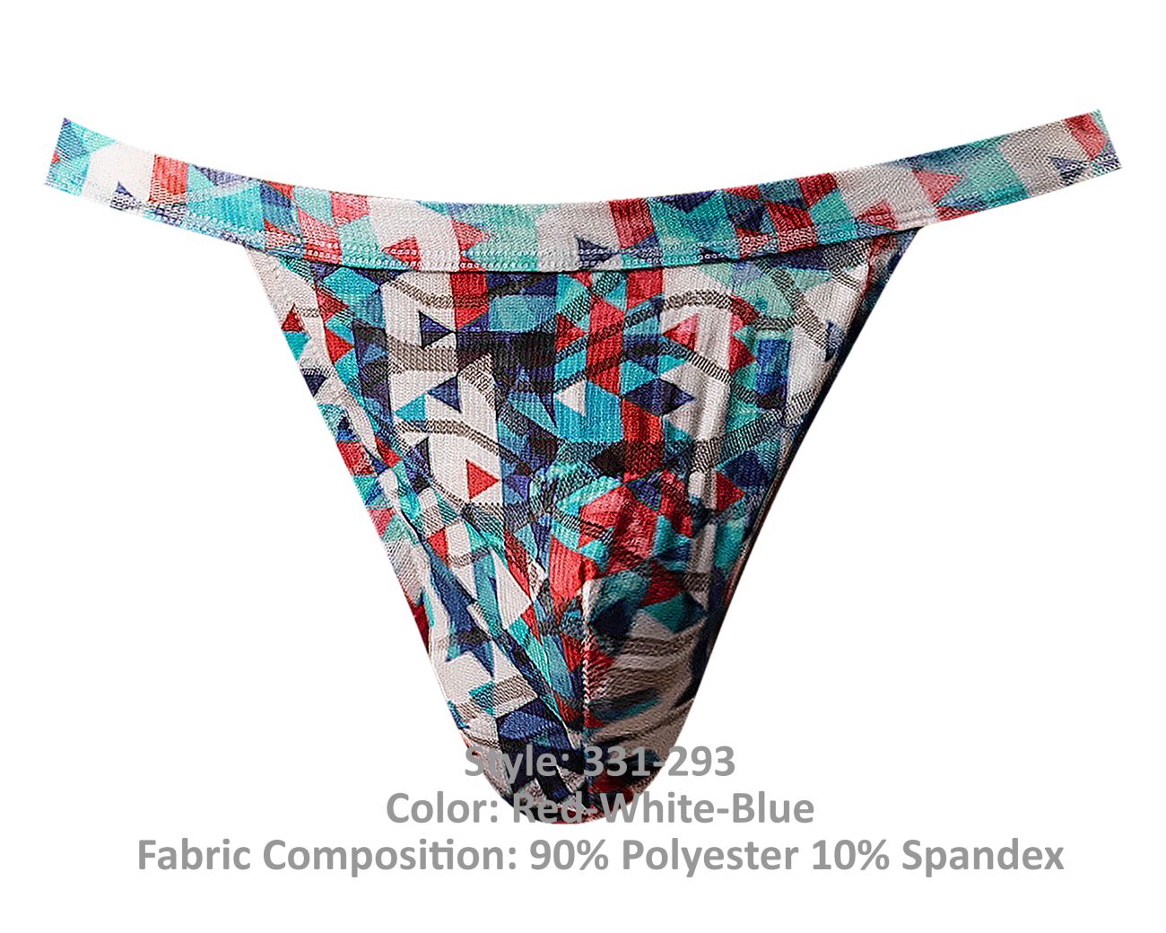 Male Power 331-293 Your Lace Or Mine Jock Color Red-White-Blue