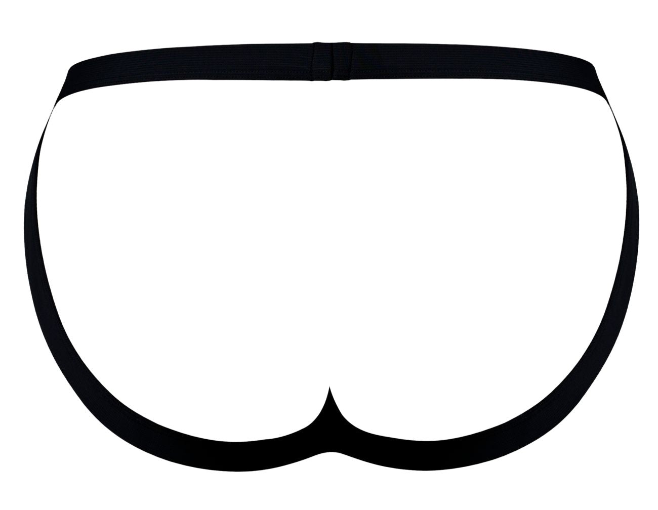 Jockstrap en maille chaude Male Power 349-300, couleur noir-rouge