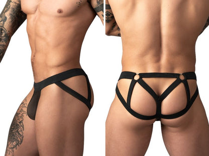 Male Power 352-307 Mesh-Träger-Ring-Jockstrap Farbe Schwarz