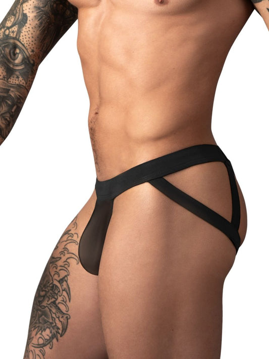 Male Power 352-307 Jockstrap filet à 2 anneaux Couleur noir
