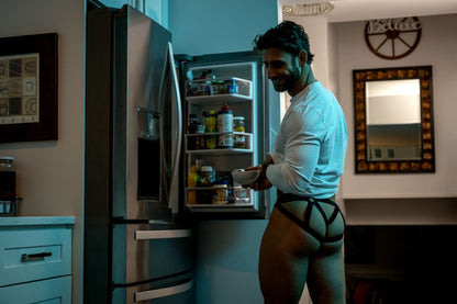Male Power 352-307 Mesh-Träger-Ring-Jockstrap Farbe Schwarz