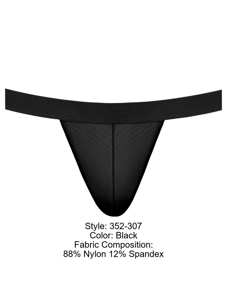 Male Power 352-307 Mesh-Träger-Ring-Jockstrap Farbe Schwarz
