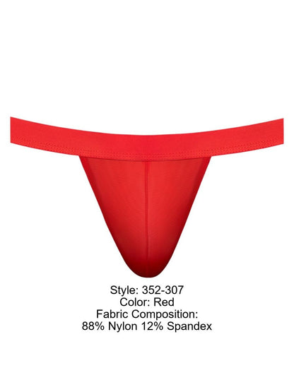 Male Power 352-307 Mesh 2 Strappy Ring Jockstrap Color Red