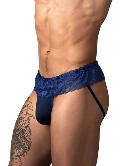 Male Power 360-280 Sassy Jock mit Spitzenrock, Farbe Marineblau