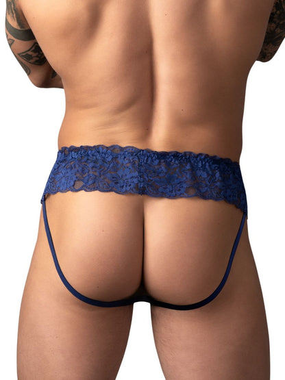 Male Power 360-280 Sassy Jock mit Spitzenrock, Farbe Marineblau