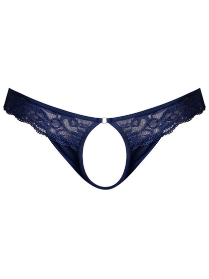 Male Power 409-280 Sassy Lace Open Ring Thong Farbe Marine
