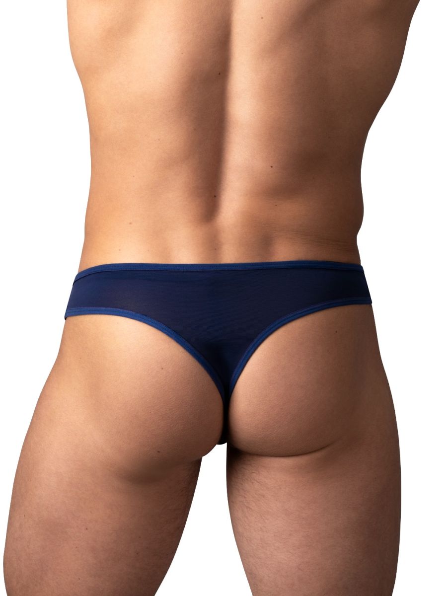 Male Power 409-280 Sassy Lace Open Ring Thong Farbe Marine