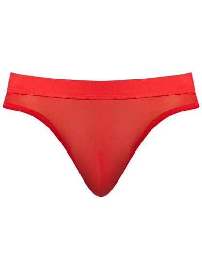 Male Power 442-307 Netz Badehose Bong Thong Farbe Rot