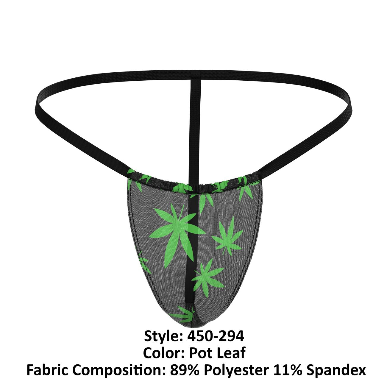 Male Power 450-294 Hazy Dayz Posing Strap Color Pot Leaf