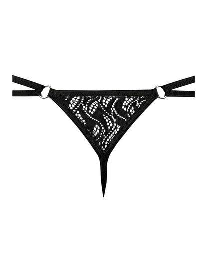 Male Power 456-305 Ripple Micro V-String Thong Color Black