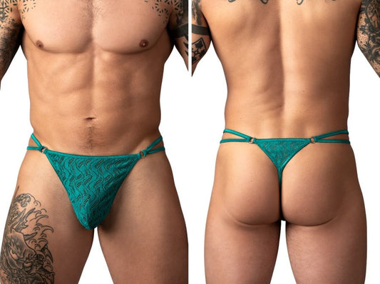 Male Power 456-305 Ripple Micro V-String Tanga Farbe Türkis