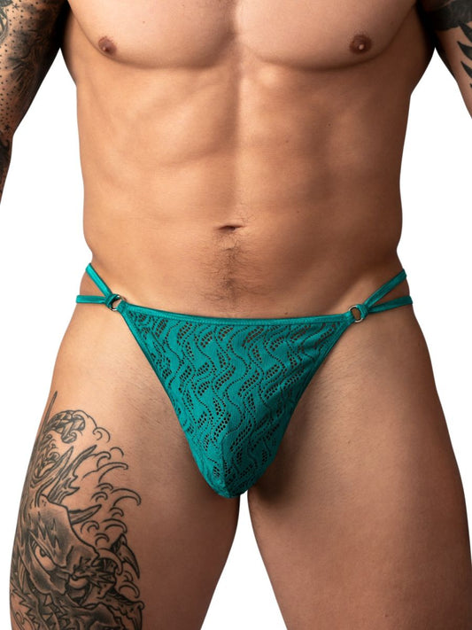 Male Power 456-305 Ripple Micro V-String Tanga Farbe Türkis