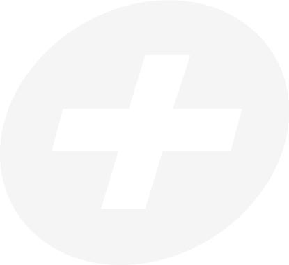 Minimalist white cross emblem within rounded circle on malebasics athletic new hipster boxer brief mb204 front side