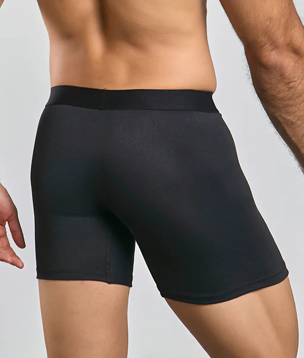 Malebasics classic tripack black athletic briefs with smooth form-fitting fabric and solid color design