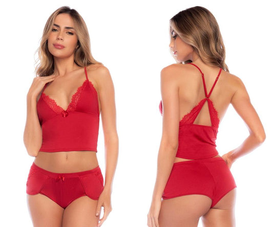 Mapale 7593 Zweiteiliges Pyjama-Set Farbe Rot