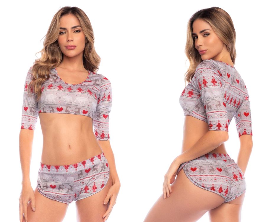 Mapale 7598 Zweiteiliges Pyjama-Set, Farbe Urlaubsdruck