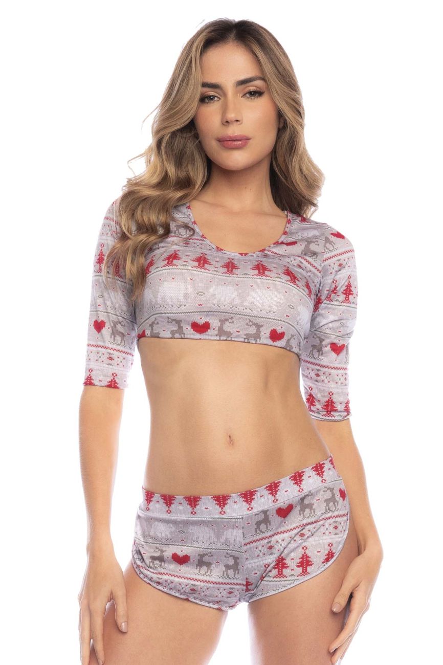 Mapale 7598 Zweiteiliges Pyjama-Set, Farbe Urlaubsdruck