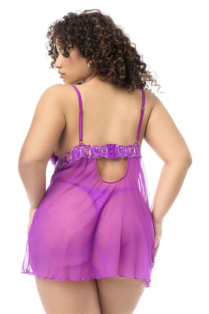 Nuisette Mapale 7614X avec culotte assortie couleur azalée