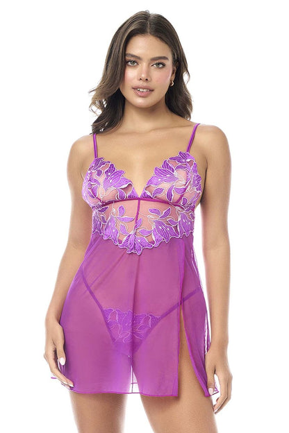 Nuisette Mapale 7614 avec culotte assortie couleur azalée