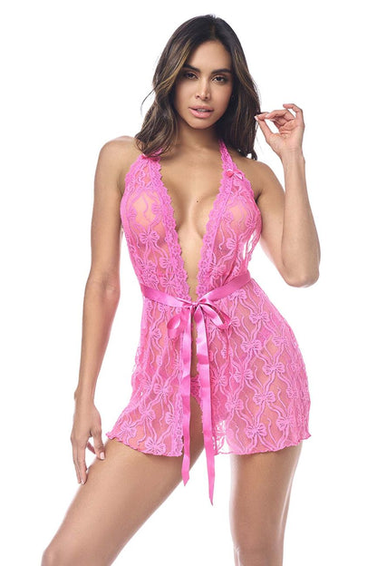 Nuisette Mapale 7622 avec culotte assortie couleur rose