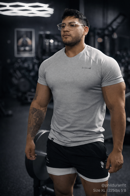 Jed North Men's Titan 2.0 Muscle-Fit T-Shirt - Heather Gray