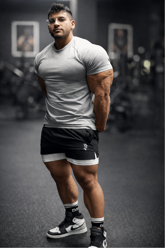 Jed North Men's Titan 2.0 Muscle-Fit T-Shirt - Heather Gray