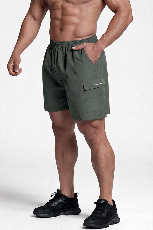 Jed North Men's Trek 4.5" Cargo Shorts - Dark Olive